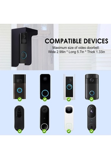 Pazly İçerik: Görsel Kapı Zilleri Ve Katılım Sistemleri İçin Güneş Korumalı Su Geçirmez Metal Kalkan 145x87x65mm