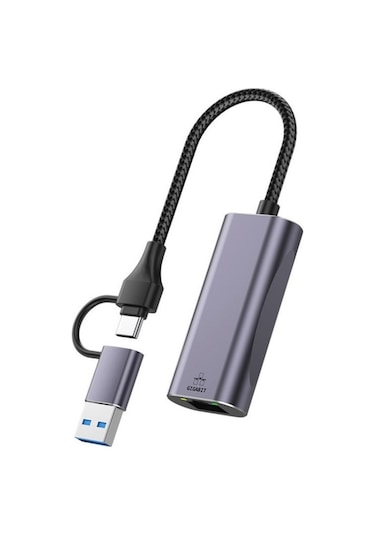 Sones Dizüstü Bilgisayar, Tablet Pc, Telefon Ve Yerleştirme İstasyonu İçin T30b Usb/type-c - Gigabit Hub Adaptörü