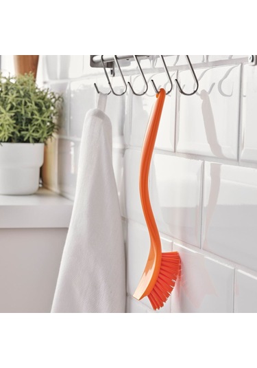 Bulaşık Fırçası, Turuncu, 25 Cm Abanoz