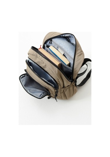 Paul Brand Kadın 3 Bölmeli Haif & Geniş Hacimli Suya Dayanıklı Klinkır Kumaş Günlük Sırt Çantası Mat1109 Kahve