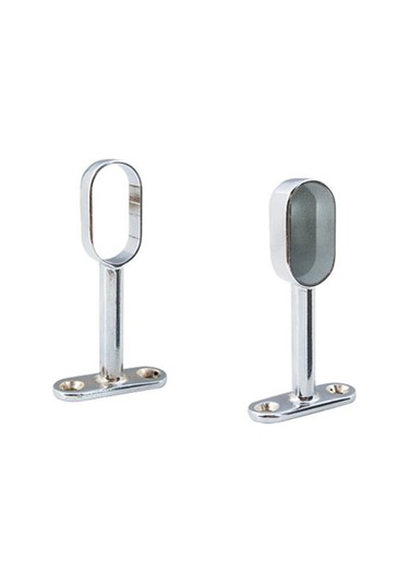 Oval Ayaklı Flanş Açık Krom 15x29 2 Adet Çok Renkli