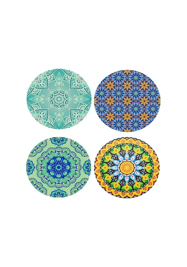 Suntek Magideal Su Geçirmez Kaymaz Yuvarlak Masa Örtüsü Elastik Stil-1