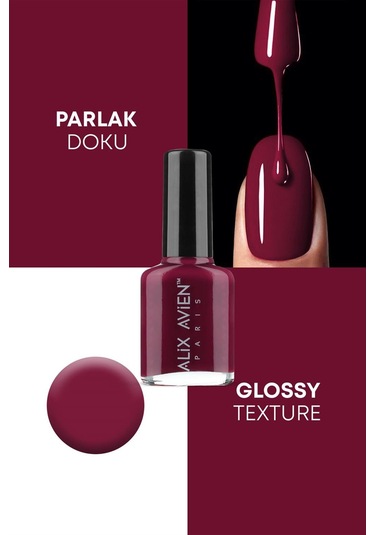 Alix Avien Oje 106 Yüksek Pigmentli Uzun Süreli Kalıcılık Hızlı Kuruma Nail Lacquer 106