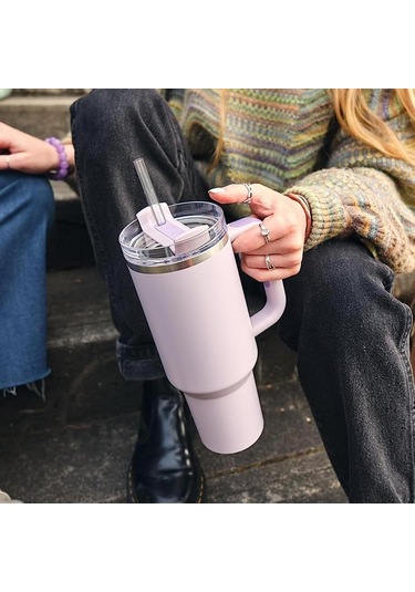 Xiyyadms 40 Uncla Kupa Uyumlu 6 Adet Şeffaf Yeniden Kullanılabilir Pipet, 2 Temizleme Fırçası İle, Çamaşır Makinesine Uygun, Çeşitli Markalara Uygun Değiştirme Pipetleri Şeffaf