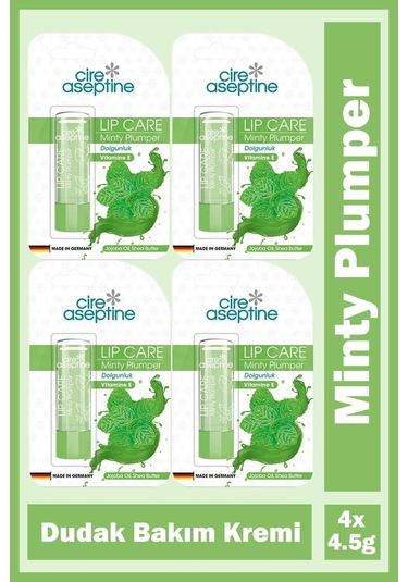 Cire Aseptine Mentol Dudak Bakım Kremi 4,5 Gr 4 Adet