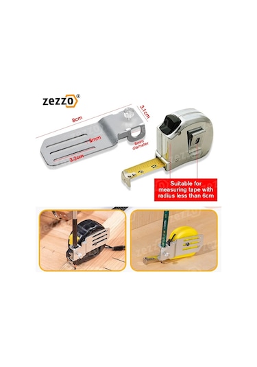 Adet Şerit Metre Sabit Klip İşaretlemesi Kolay Kazıma Çizim Çizgileri Ölçüm Ölçme Eki Araçları Esnek Cetvel Konum Kelepçesi