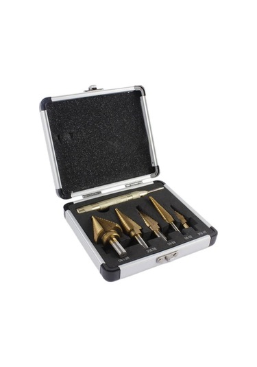 Pazly Titanyum Kaplama Hss Kademeli Matkap Ucu Seti - 5 Adet - Metal, Ahşap Ve Plastik İçin Multifonksiyonel