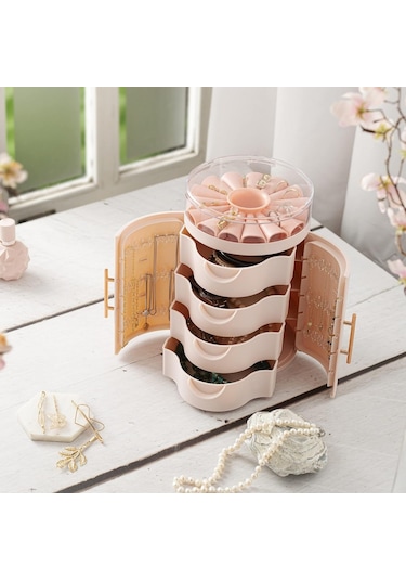 Piev House By House Çok Satan Süper 3 Lü Set Bir Arada Takı Fırçalık Makyaj Organizer