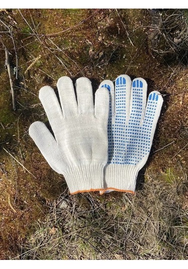 Bogatyr'percatka Çalışma Eldivenleri Pamuklu İnşaat Ve Ev İşleri İçin Pvc Kaplı 30 Çift 182668983