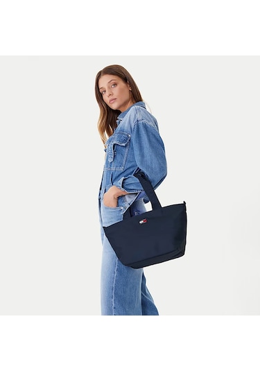 Tommy Hilfiger Kadın Mavi Mini El Çantası Aw0aw17890-c1g Mavi