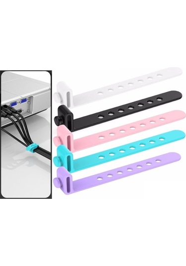Orıco Sg-rh5 5 Adet Renkli Silikon Kablo Bağı