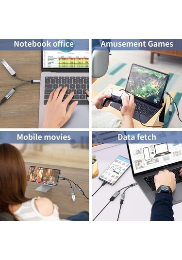 Hepu Hp-z05 Type-c To Type-c + Usb Dönüştürücü Adaptör -