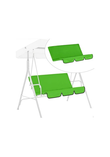 Veranda Salıncak Minder Örtüsü Dayanıklı Koltuk Değiştirme Kapakları Yeşil 150 x 50 x 10 CM Yeşil