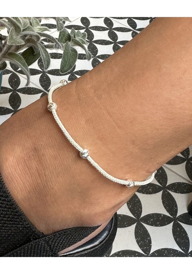 Gümüş Kazaziye Dorika Detaylı Halhal Hal01gu Gümüş