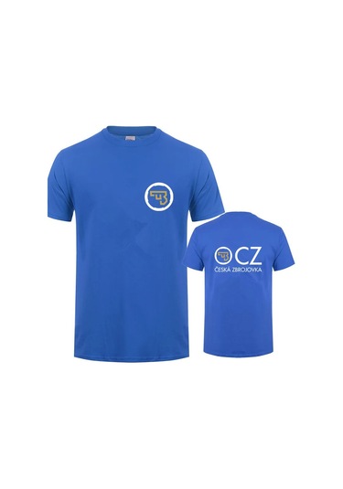 Snapbuy Cz Ceska Zbrojovka Erkek Yazlık Kısa Kollu Pamuk T-shirt 4xl 5xl Lh-153royal Blue Royal Blue