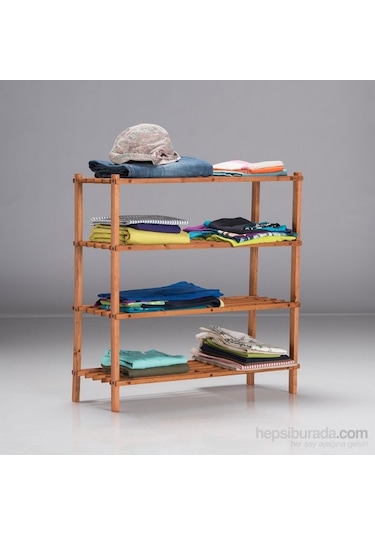 Çok Amaçlı Portatif 4 Katlı Ahşap Raf Diğer