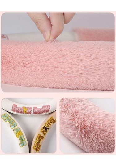 Xianwen Cbtx 38cm Peluş Direksiyon Kılıfı Sevimli Kedi Kaymaz Sarı