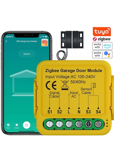 Tuya Zigbee Kapı Açıcı Akıllı Garaj Kapısı Kontrol E25927
