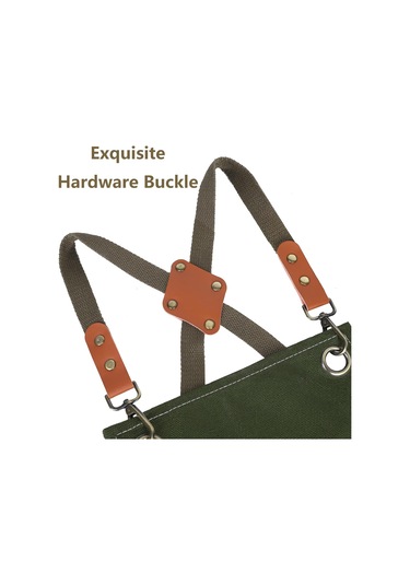 Erkekler Kadınlar İçin Şef Önlükleri Büyük Cepli, Pamuklu Kanvas Çapraz B Ordu Yeşili, Diğer