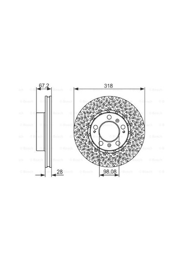 Porsche Cayman 3.4s 2005-2009 Bosch Ön Disk 2 Adet