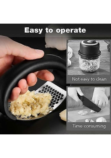 Sarımsak Presi Salıncak, Taşınabilir Manuel Paslanmaz Çelik Sarım Çok Renkli