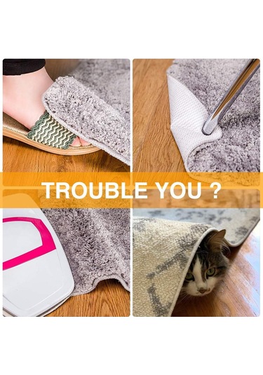 Kaymaz Mat Altlıkları, 4 Adet Kaymaz Mat Altlığı Etiketleri Kaymaz Mat Altlıkları Vakum Teknolojisi Kaymazlık Matınızı Yerinde Tutar Beyaz