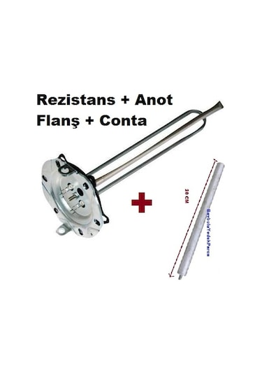 Arçelik Uyumlu Titanyum Rezistansı Ve G 7865 Anot Çubuk 2000 Watt