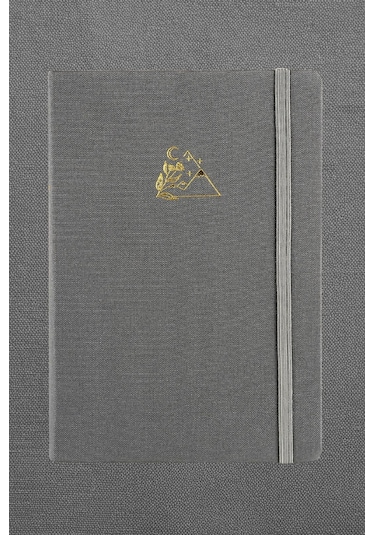 Victoria's Journals Bujo Kraft Keten Defter 96 Yaprak A5 150 Gr. Kraft Çizgili Gri
