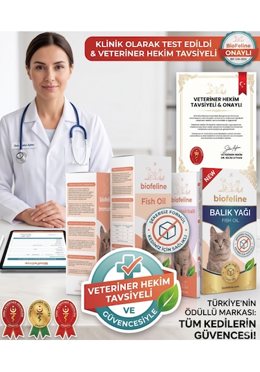 Biofeline Immune-c Kedi Bağışıklık Güçlendirici Tablet - C Vitamini & Çinko