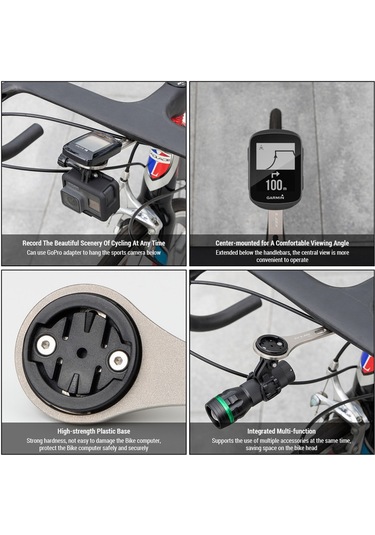 Gub Bisiklet Bilgisayar Uzatma Braketi Çok Fonksiyonlu Gri