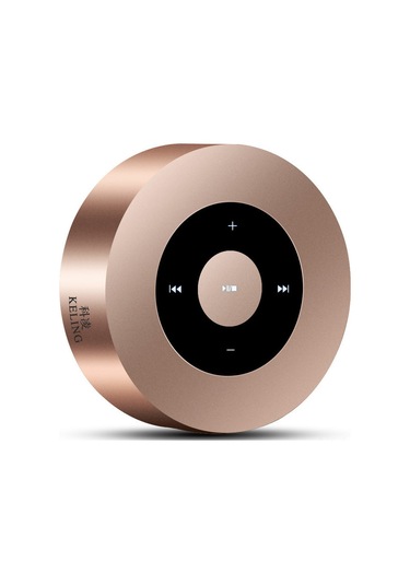 Wezone Altın Mini Bluetooth Hoparlör, Dokunmatik Kontrol, Mikrofonlu, 15 Saat Çalma Süresi, Hızlı Şarj