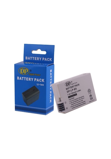 Canon Eos 550D 600D 650D ve 700D için Lp-E8 Batarya Pil