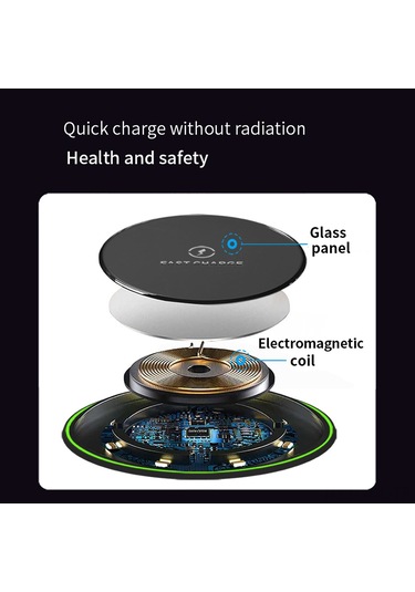 Konesam X251-b Siyah Masaüstü Kablosuz Şarj Cihazı - 10w/7.5w Hızlı Şarj, İphone/samsung Uyumlu, Kılıf İle Direk Şarj, Çoklu Koruma Fonksiyonları