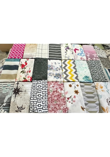 Desenli 2li Ranforce %100 Pamuk Yastık Kılıfı 50x70 Renk 2