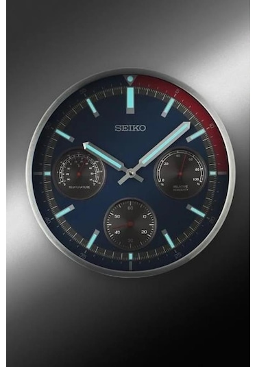 Seiko Clocks Qxa822s Termometre Ve Nemölçer Dekoratif Duvar Saati Çok Renkli