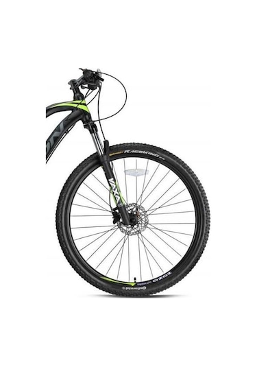 Zoom Vaxa 32 Air 27,5" Jant Havalı Gidondan Kilitli Bisiklet Maşası 1-1/8 Qr Maşa Magnezyum Bacak Siyah Yeşil