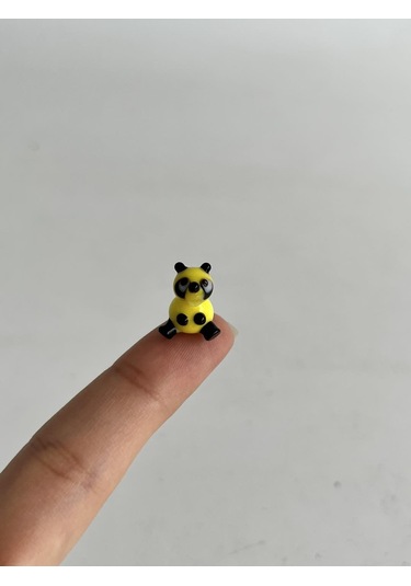 El Yapımı Mini Murano Cam Panda Biblo A98-01