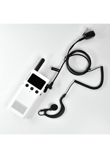 Beebest Walkie Talkie Kulaklık H1 3 MM Tek Kulaklık Kulak Kancalı Kulaklık Spiral Kablo Ile Mijia Walkie Talkie İçin