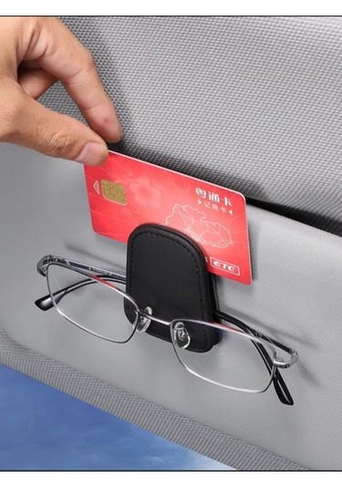 Niandahoome Araç İçin Güneşlik Kıskağı Mengeneli Gözlük Askısı 176042722 Siyah