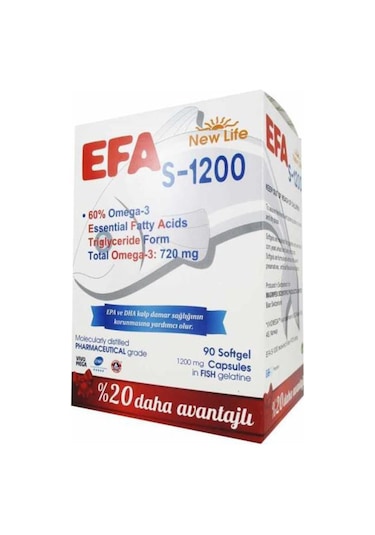 Newlife Efa S-1200 Mg 90 Kapsül