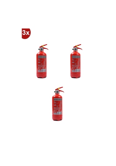 Yangın Tüpü Söndürücü 1kg 3 lü 4 Yıl Garantili 2022 Üretim 2026 T