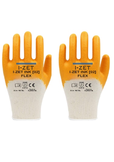 I-zet Ink02-flex Pamuk Likralı Örme Eldiven 288 Adet No:9