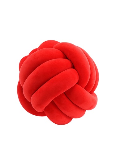 Tek Renkli Yastık, Üçlü İp Kristal Tüylü 28cm-17 Ekru