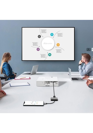 3-in-1 Type-c Çoklayıcı Adaptör Usb-c To Hdmı + Usb 3.0 + Pd Şarj Laptop, Macbook, Tablet Ve Telefon Uyumlu Dönüştürücü Hub