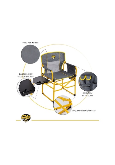 FUNKY CHAIRS Extra Katlanabilir Xl Kamp Koltuğu - Sarı