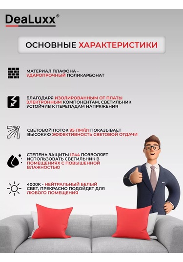 Dealuxx Led Tavan Lambası 36 W, 4000k, C40108 218536140 Beyaz