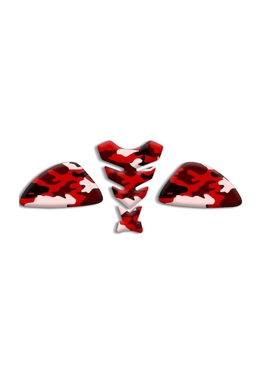 Universal Motosiklet Tank Pad Set 3d Sticker 04 Diğer