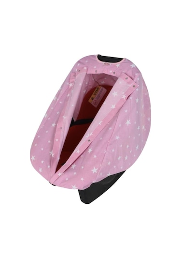 Sevi Bebe Ana Kucağı Örtüsü Art-237 Pembe-Yıldız /