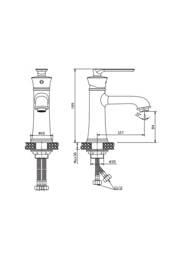 Nsk Lavabo Bataryası Siempre Tek Gövde Altın N3013219
