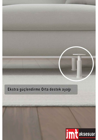 5 23 Cm Ayarlanabilir Siyah Destek Ayağı Mobilya Kanepe Baza Koltuk Dolap Ayağı Beyaz